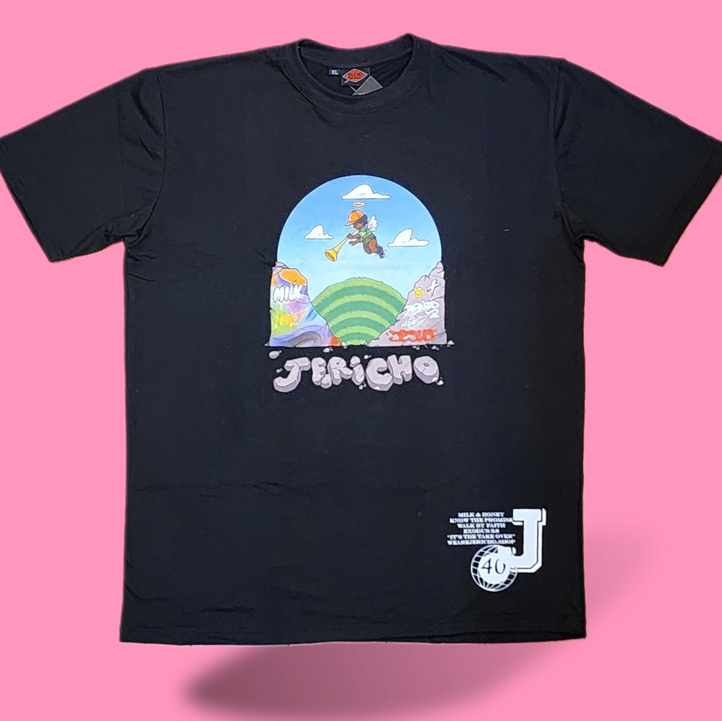 Jericho "Walls Fallen" Black Tee