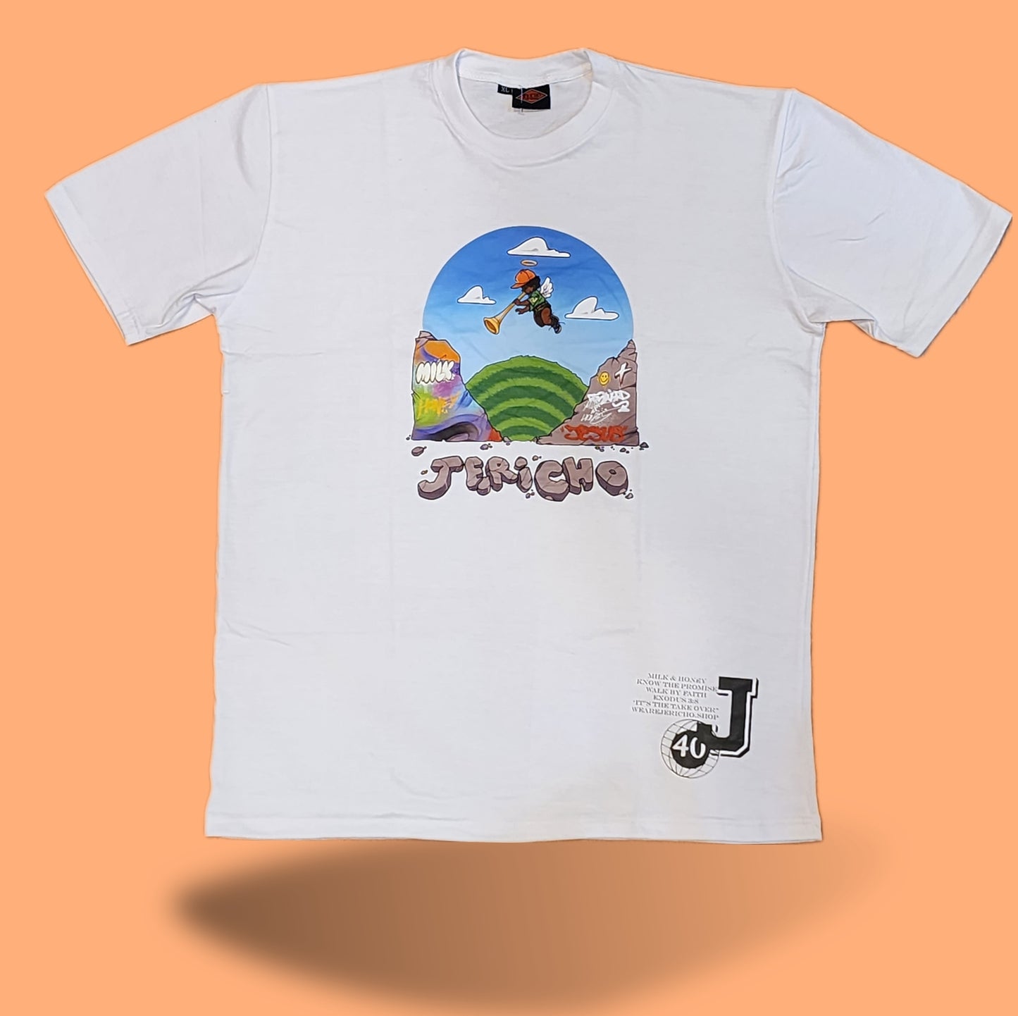 Jericho "Walls Fallen" White Tee