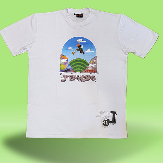 Jericho "Walls Fallen" White Tee