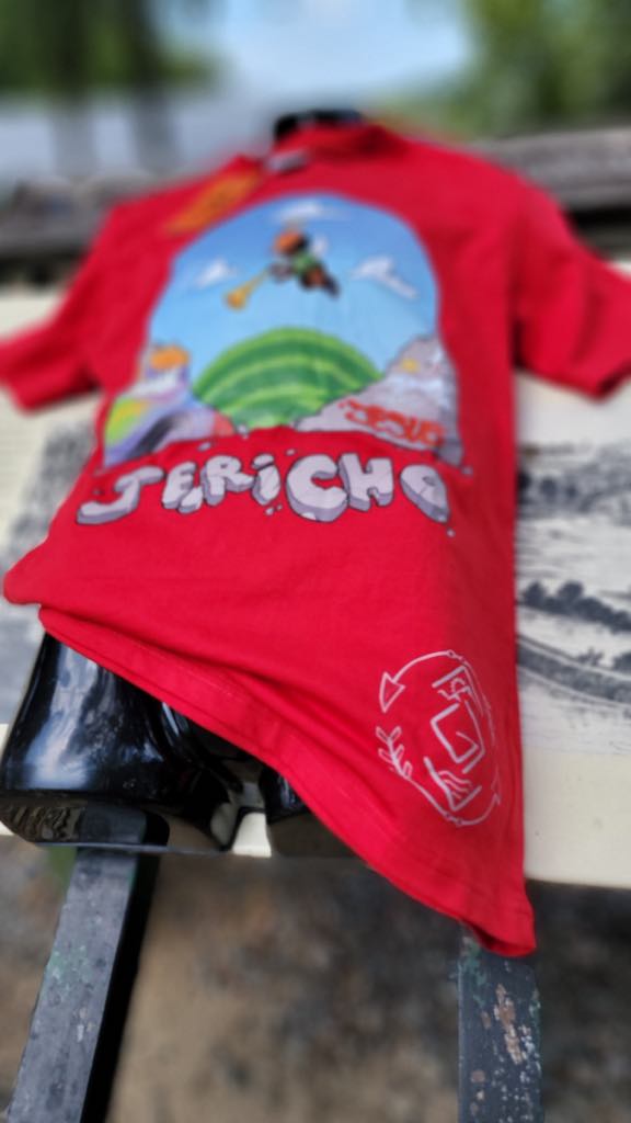 Jericho "Walls Fallen" Red Tee