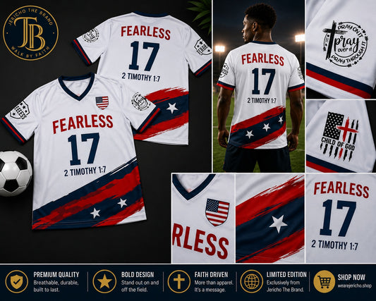 Fearless Soccer Jersey Red White & Blue