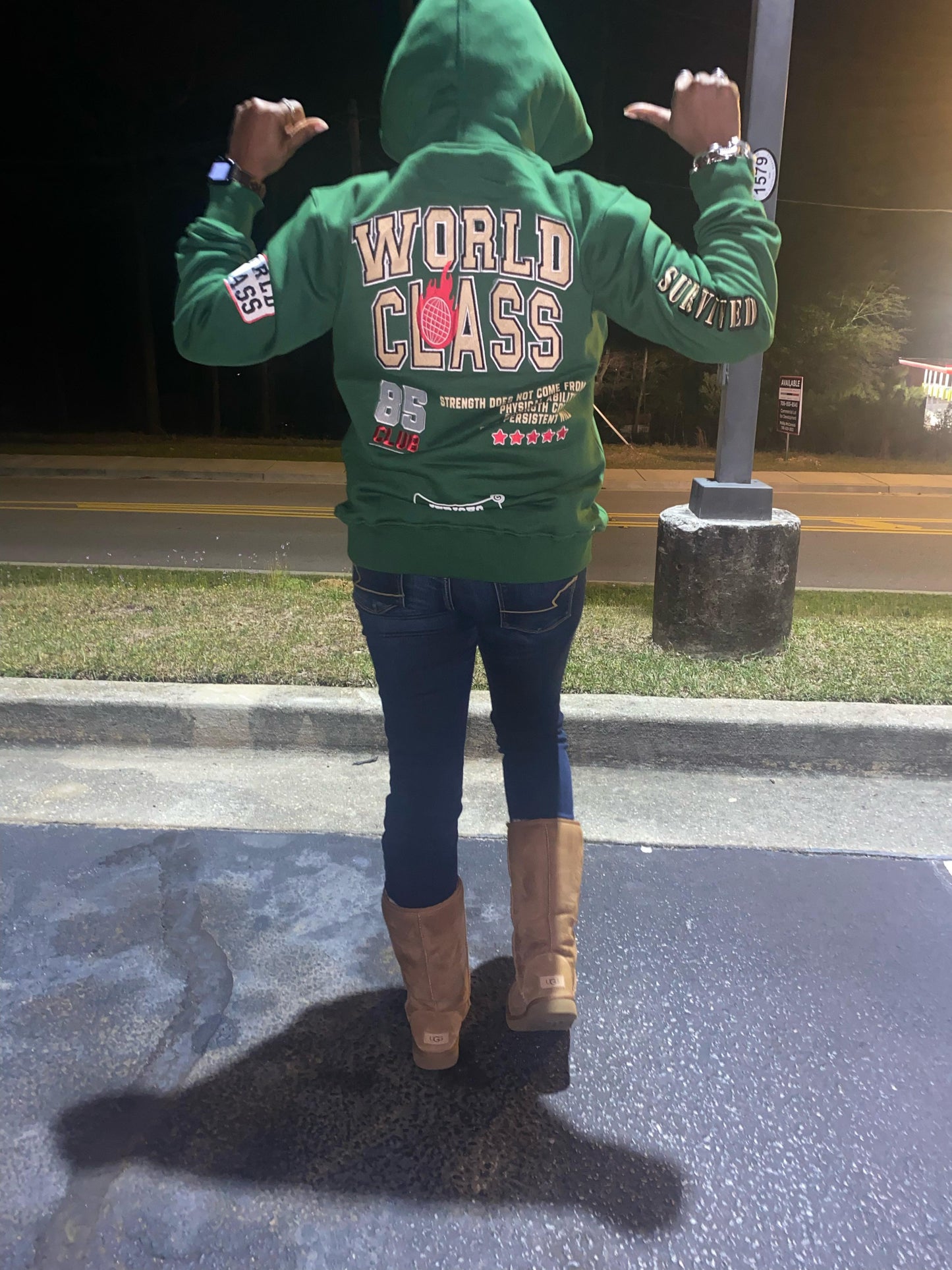 Jericho Dark Green "World Class" Varsity Hoodie