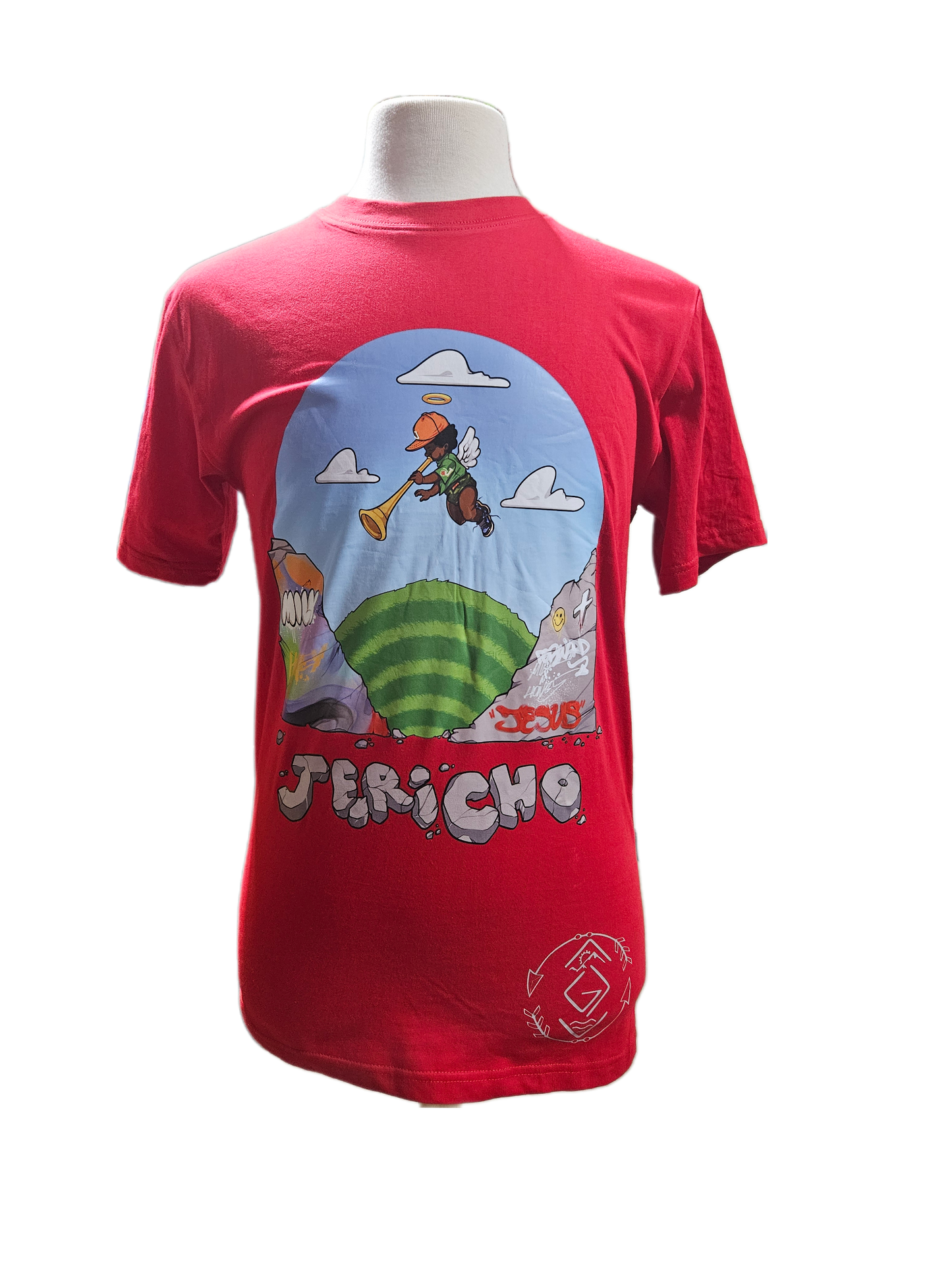 Jericho "Walls Fallen" Red Tee