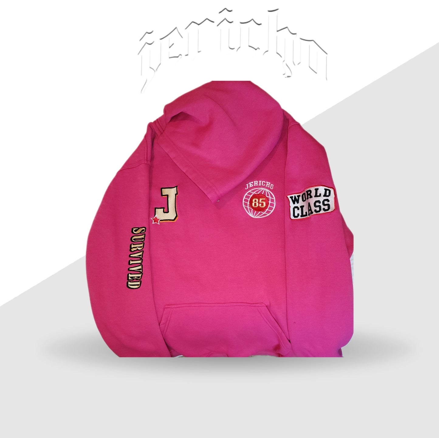 Jericho Hot Pink "World Class" Varsity Hoodie