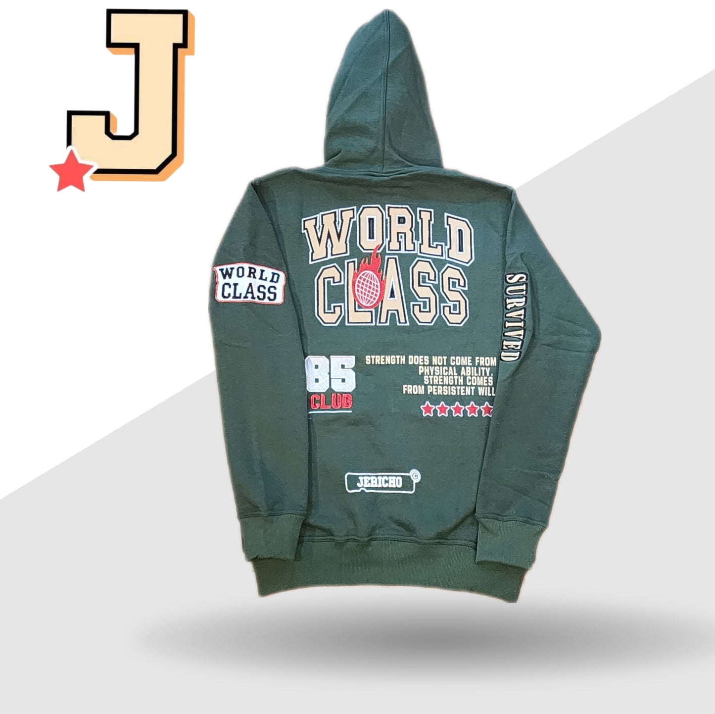 Jericho Dark Green "World Class" Varsity Hoodie