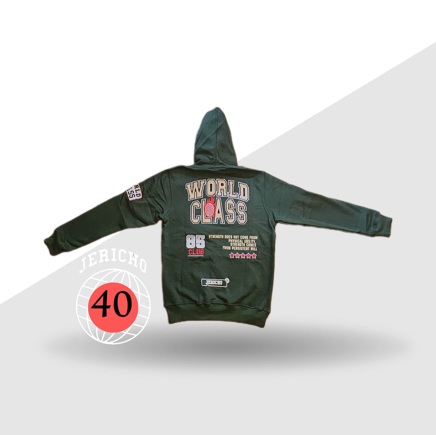 Jericho Dark Green "World Class" Varsity Hoodie