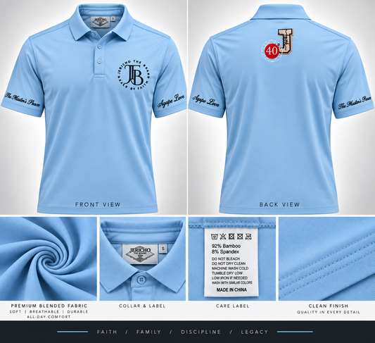 Master's Peace Blue Polo