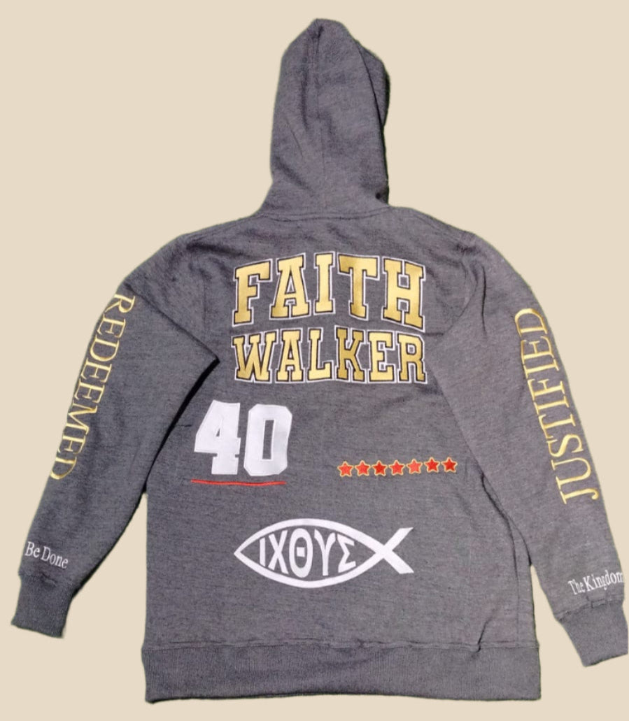 Faith Walker Charcoal Gray Hoodie/Jogger Set